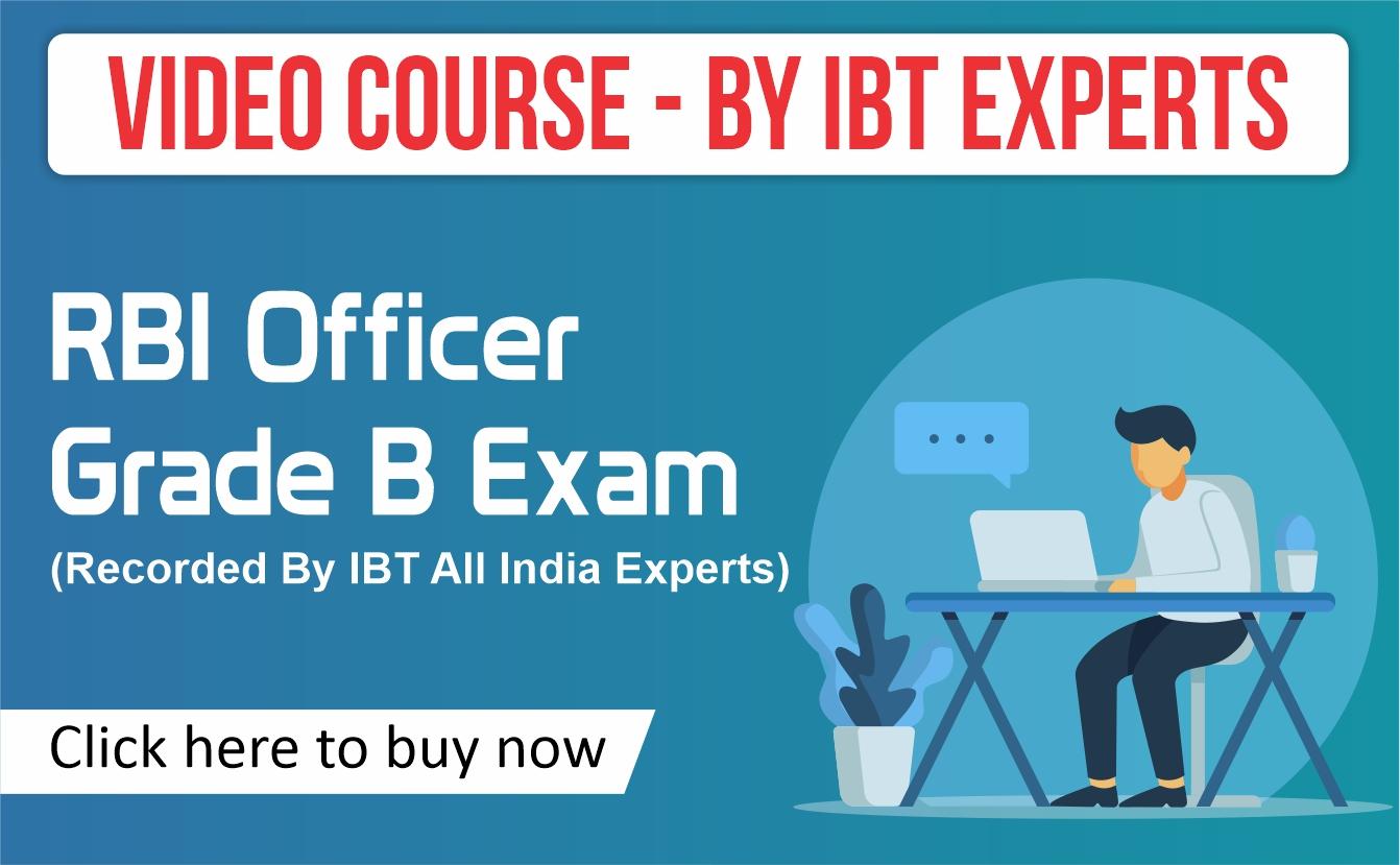 RBI Grade B Online COURSE : India's No.1 Video Course