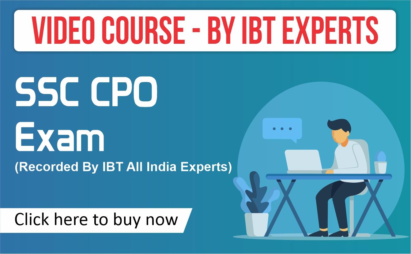 SSC CPO Online COURSE : 45 Days Video Course