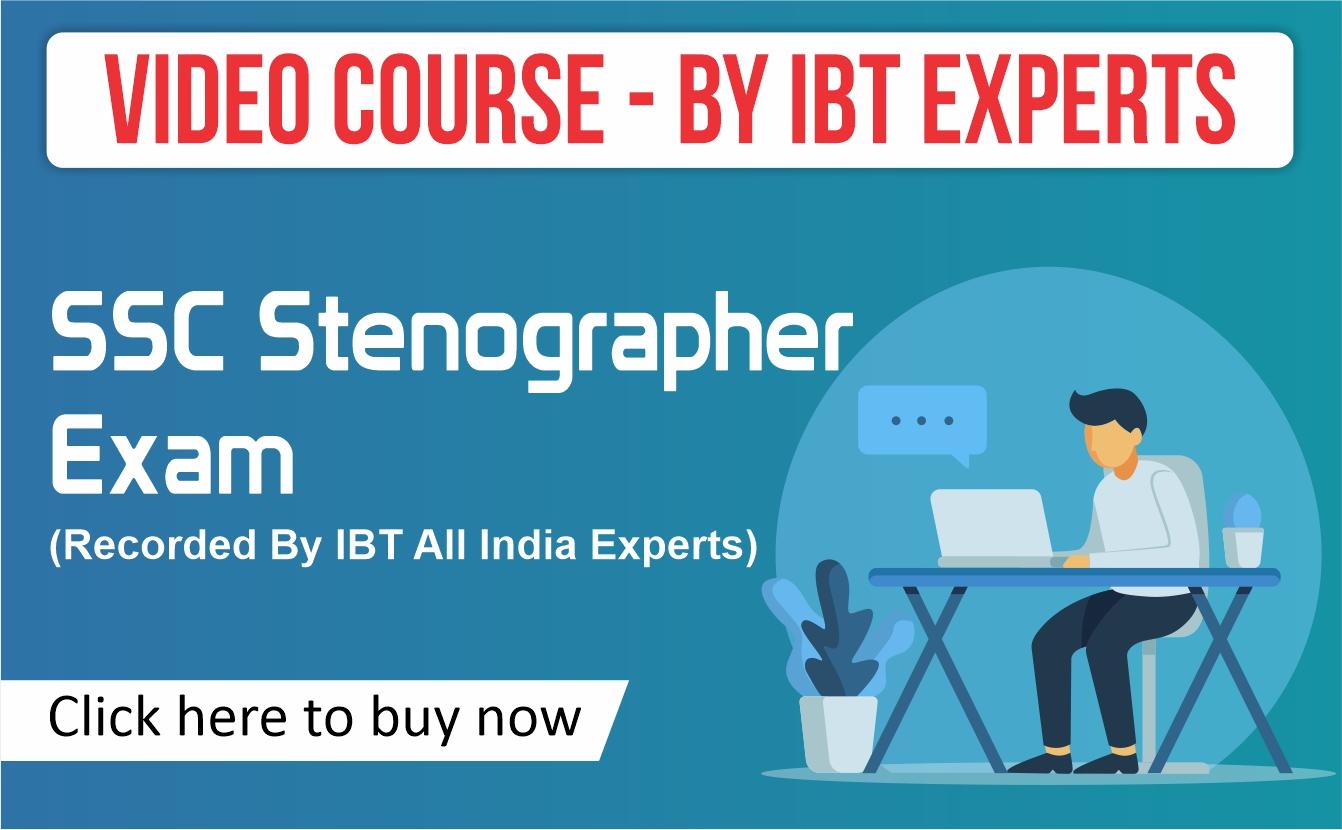 SSC Stenographer Online COURSE 45 Days Video Course